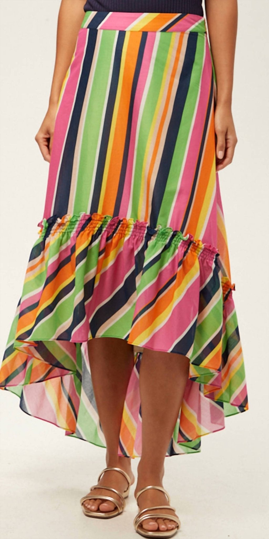 Trina Turk - Rosamund 2 High - low Skirt - clothing - cotton - green
