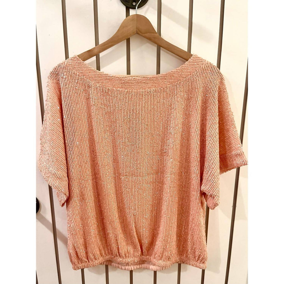 Trina Turk - Sequin Short Sleeve Blouse