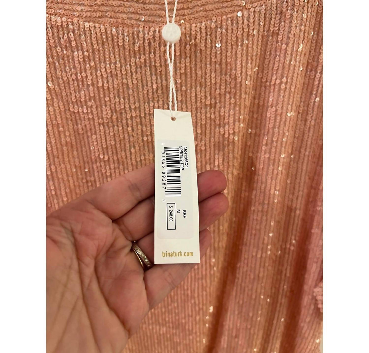 Trina Turk - Sequin Short Sleeve Blouse