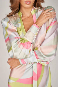 Trisha Paterson - Luna Color Wave Gown Dress - clothing - dresses - green