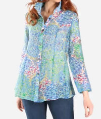 Trisha Tyler - Monet blouse - blouses - blue - clothing