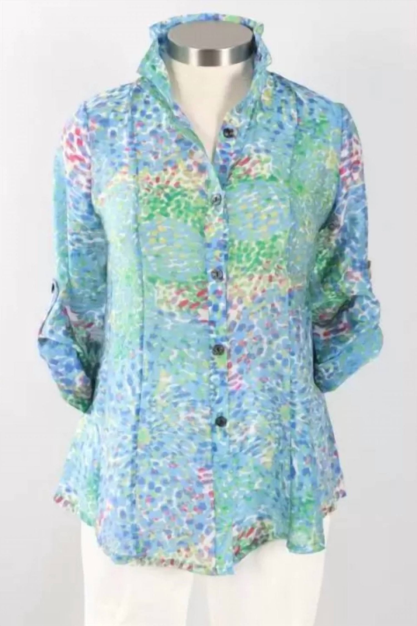 Trisha Tyler - Monet blouse - blouses - blue - clothing