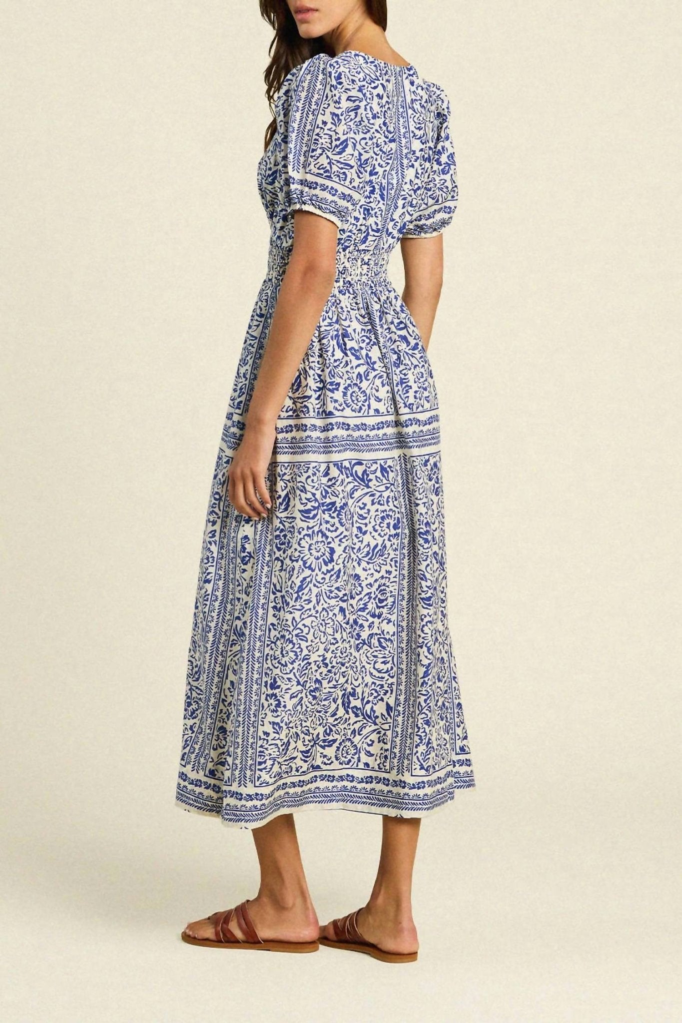 Trovata - Sonia Dress - blue - clothing - cotton - blend