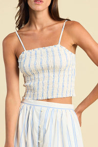 Trovata - Summer Striped Cropped Tank Top