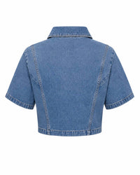 Tru Luxe - Button Front Short Sleeve Top
