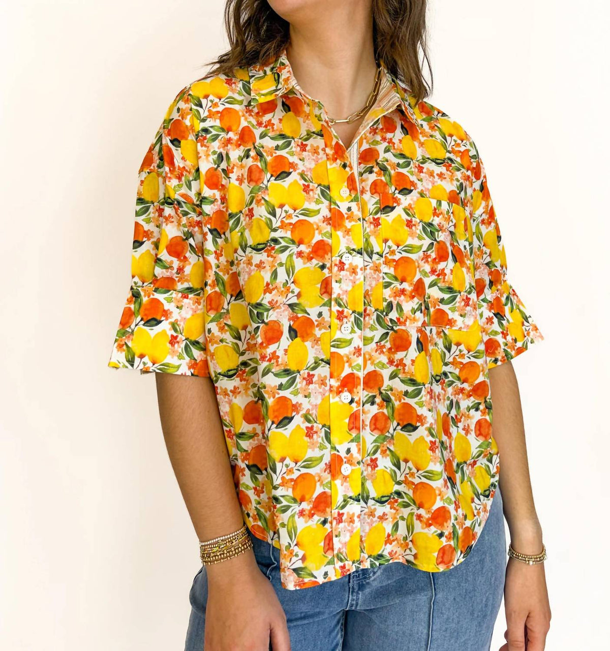 Tru Luxe - Kaylee Button Down Top