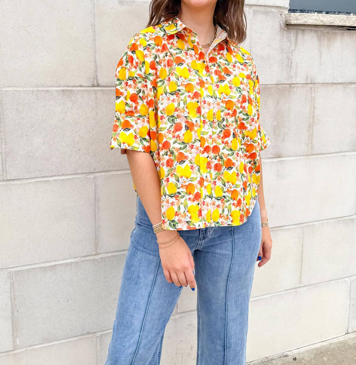 Tru Luxe - Kaylee Button Down Top