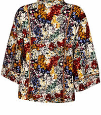 Tru Luxe - Split Neck Collared Popover
