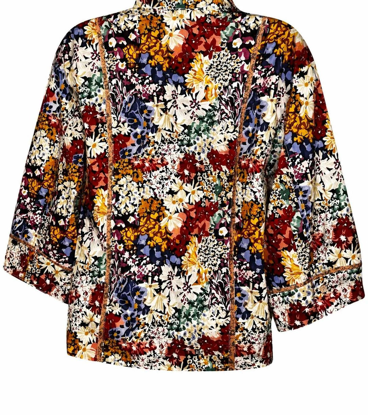 Tru Luxe - Split Neck Collared Popover
