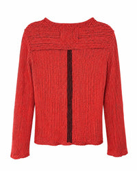 Tru Luxe - Stripe Knit Button Up Top