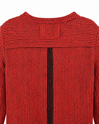 Tru Luxe - Stripe Knit Button Up Top