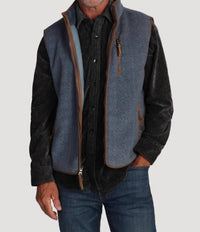 True Grit - Herringbone Zip Vest