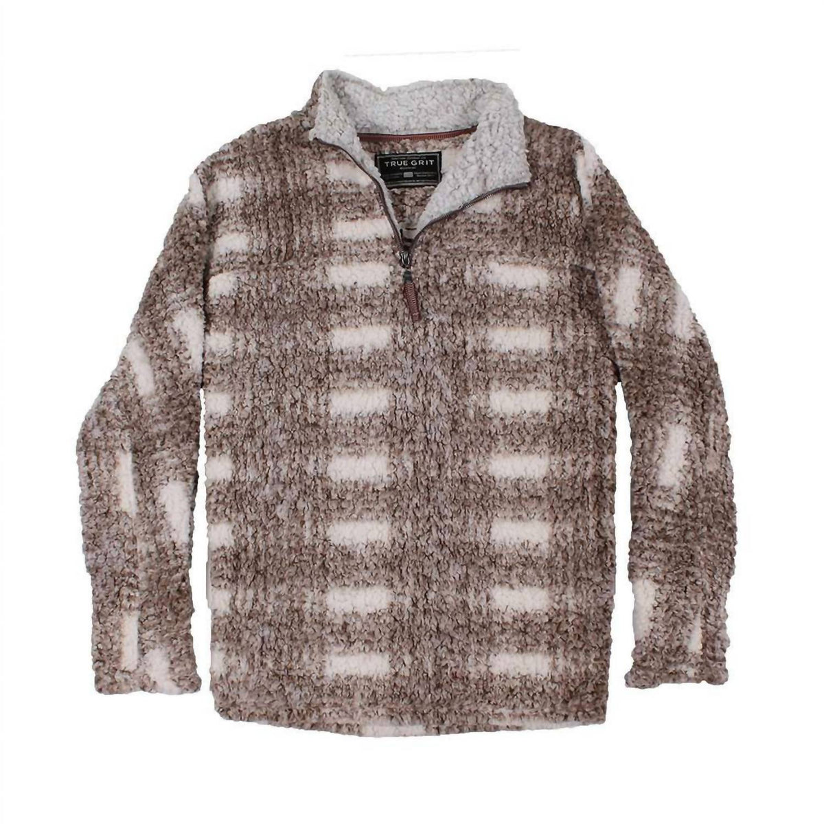 True Grit - Men's Big Plaid 1/4 Zip Pullover