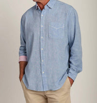 True Grit - Men's Washed Melange Linen Shirt