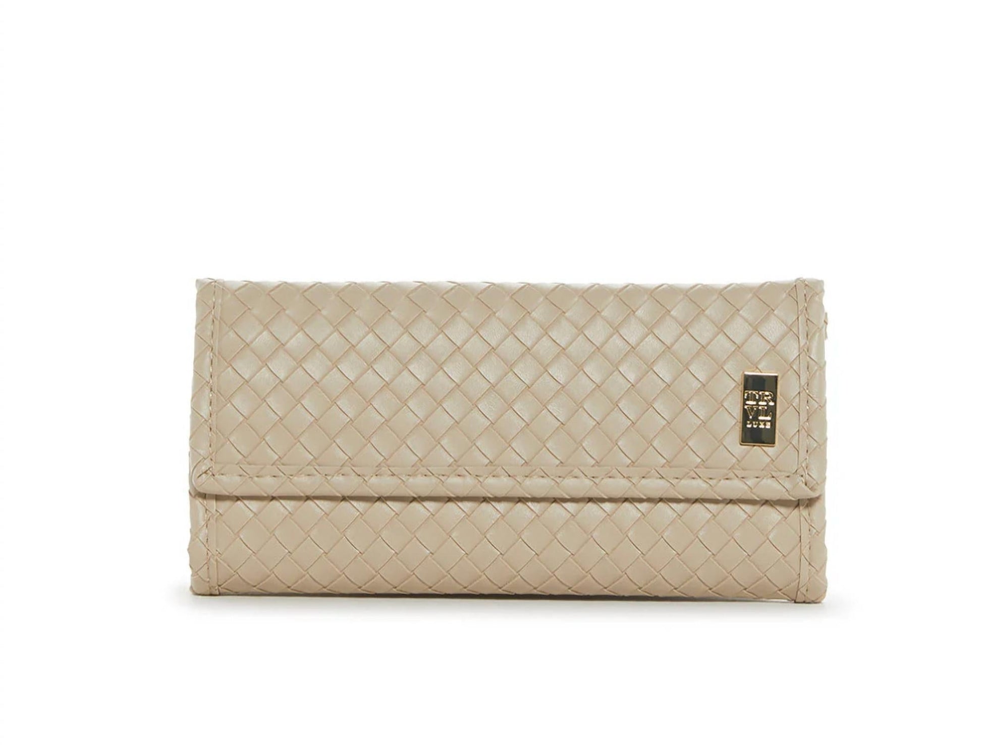 Trvl Design - Women's Woven Luxe Jewelry Wallet - bags - beige - handbags