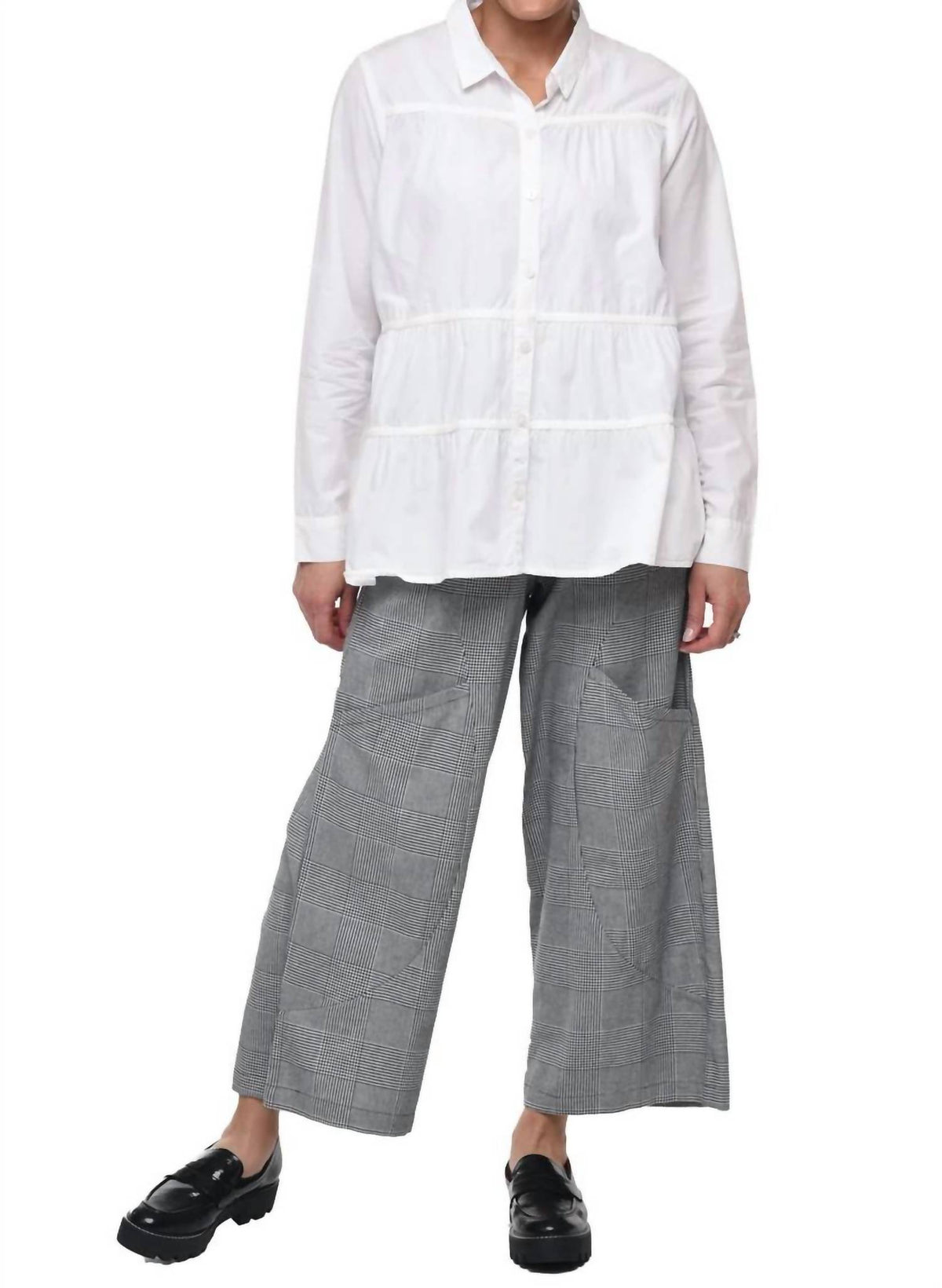 Tulip Clothing - ALIX BUTTON DOWN BLOUSE