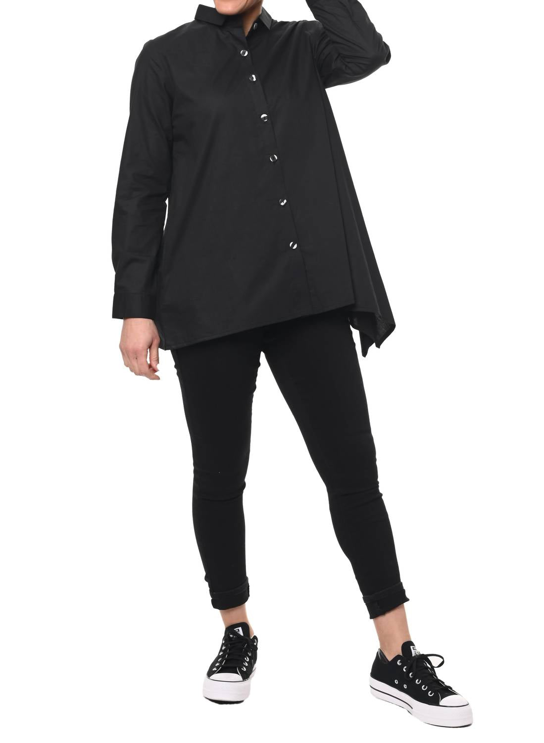 Tulip Clothing - Avalon Button Down Shirt - black - button - down - shirts - clothing