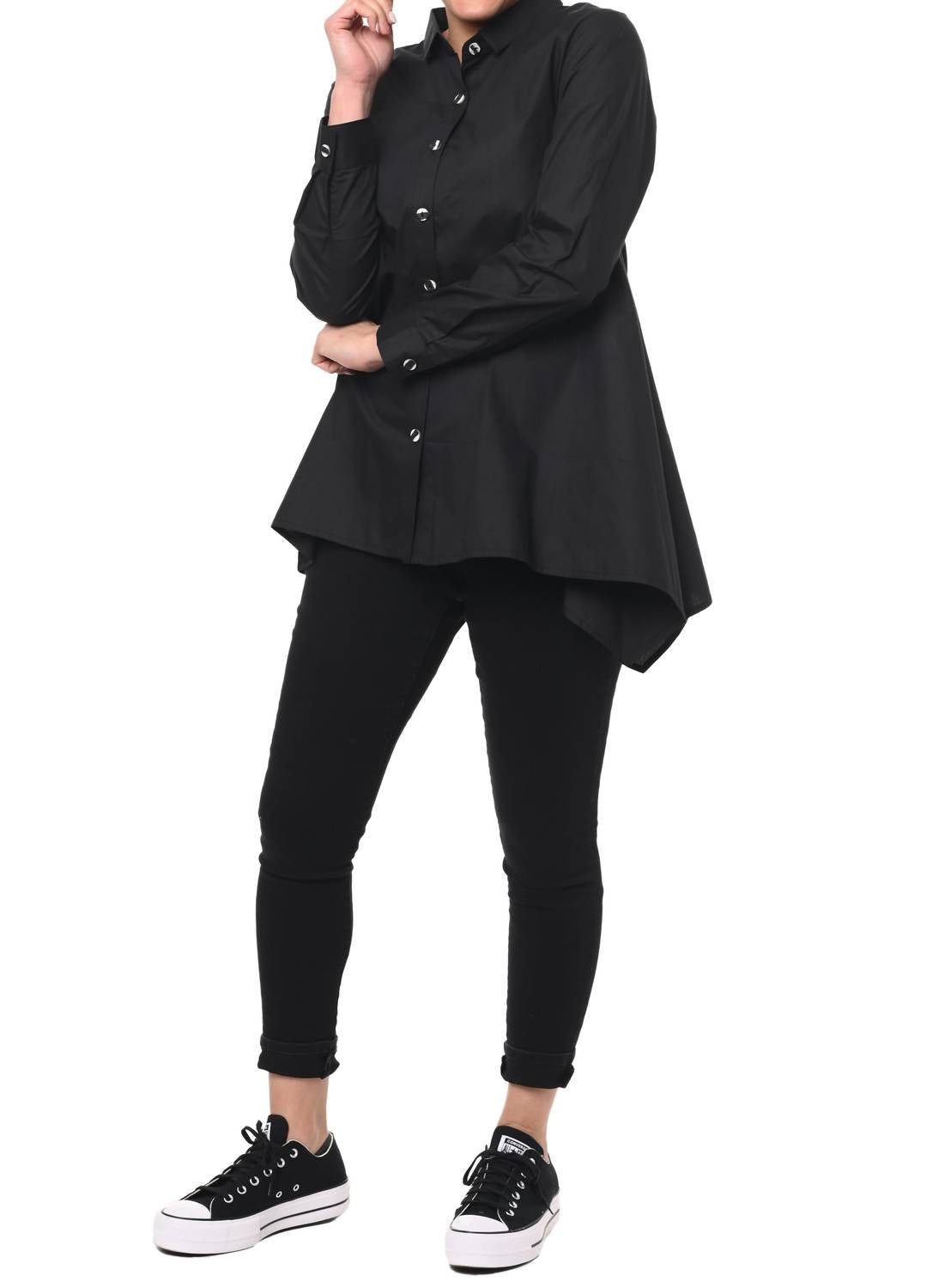 Tulip Clothing - Avalon Button Down Shirt - black - button - down - shirts - clothing