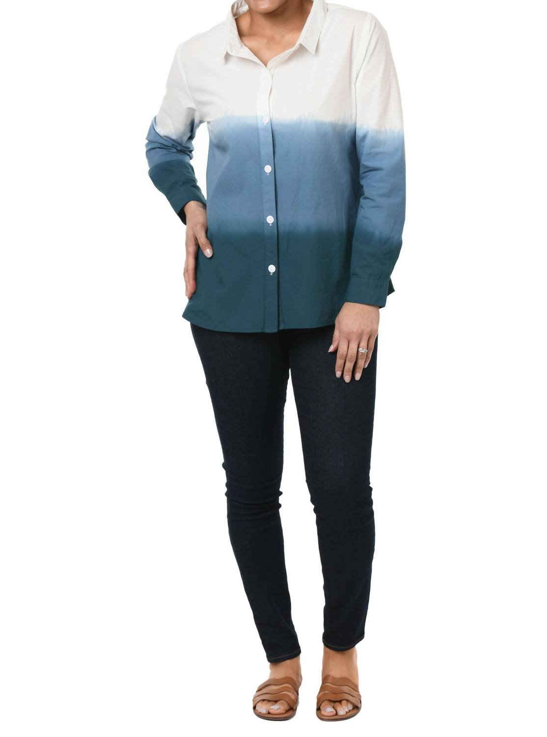 Tulip Clothing - Brynn Buton Down Shirt - blue - button - down - shirts - clothing