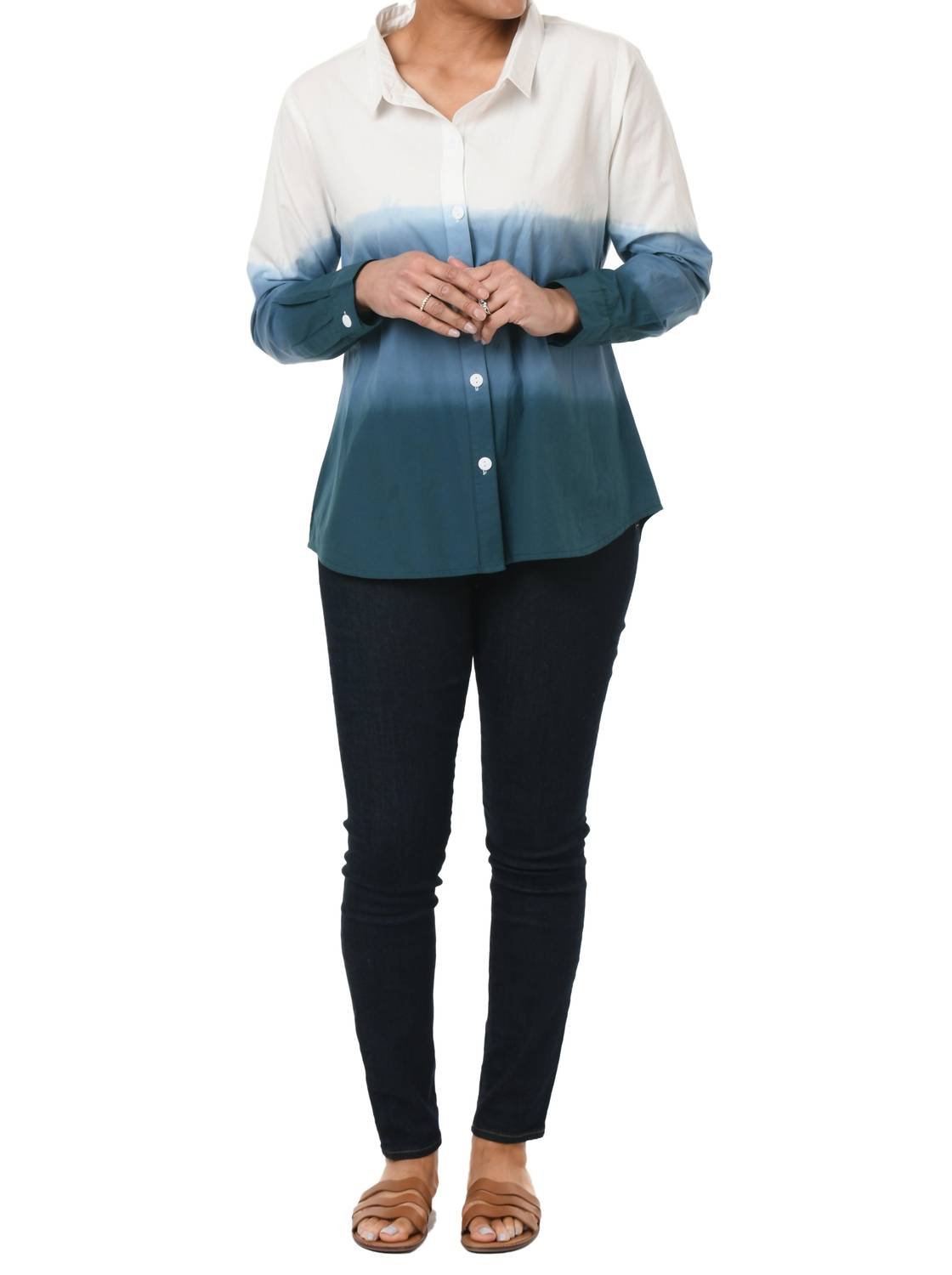 Tulip Clothing - Brynn Buton Down Shirt - blue - button - down - shirts - clothing