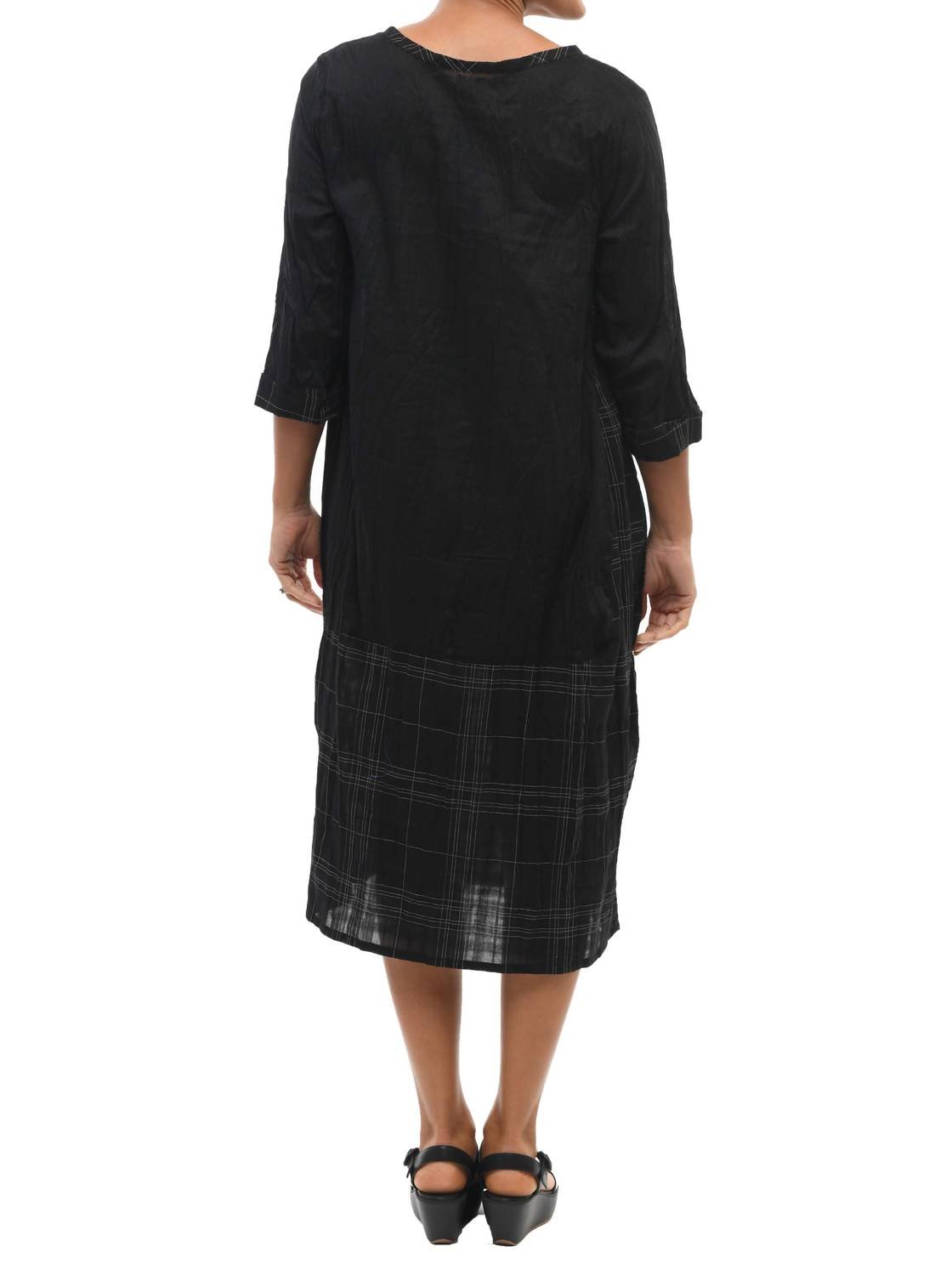Tulip Clothing - Byron Midi Dress - black - clothing - cotton
