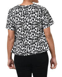 Tulip Clothing - Carmella Pullover Top - black - blouses - clothing