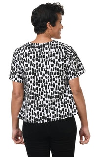 Tulip Clothing - Carmella Pullover Top - black - blouses - clothing