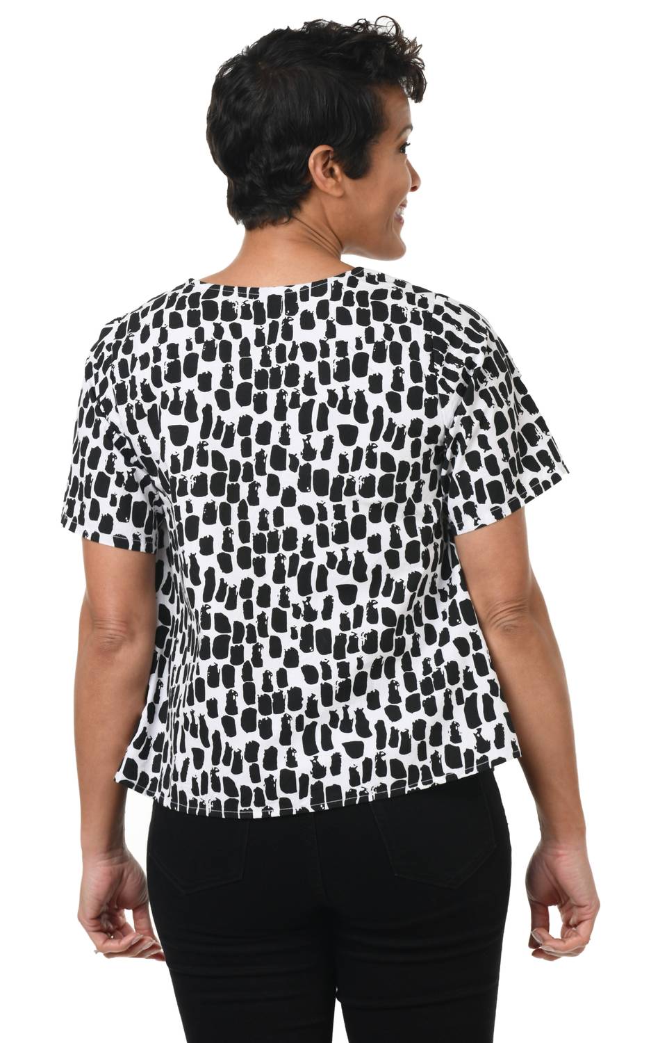 Tulip Clothing - Carmella Pullover Top - black - blouses - clothing