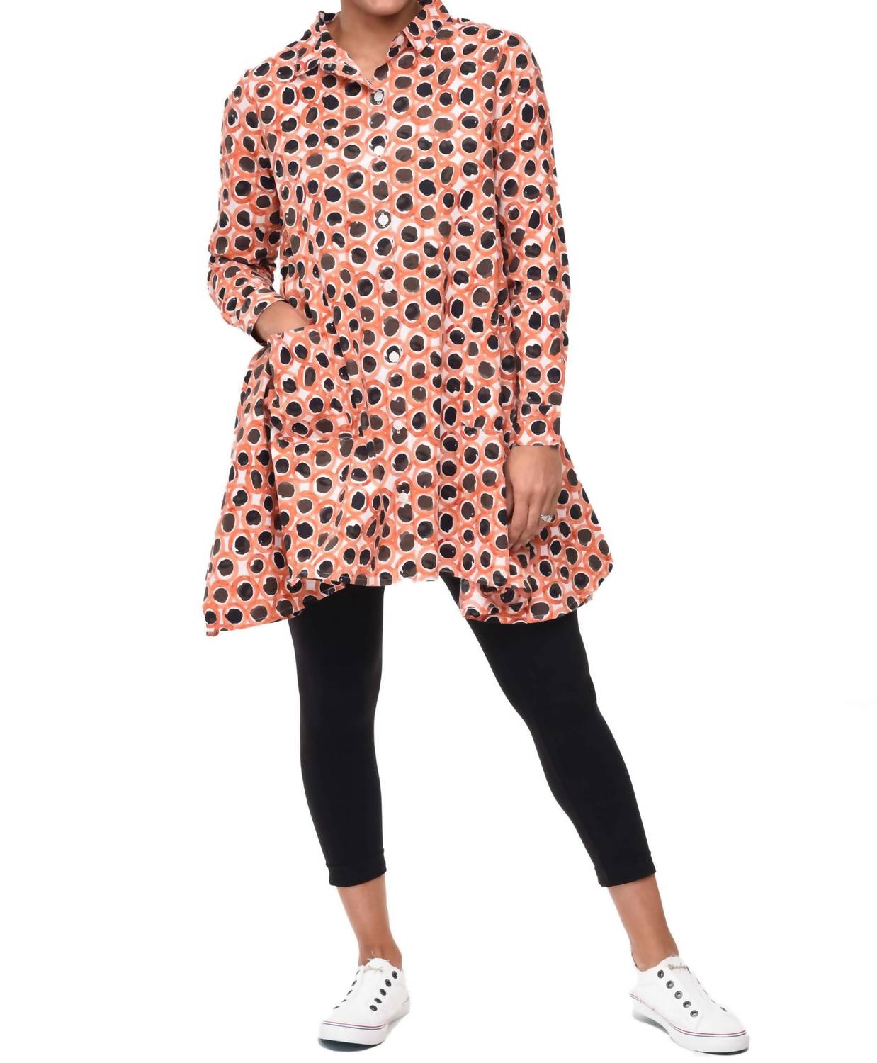 Tulip Clothing - Demi Button Down Top - black - clothing - cotton