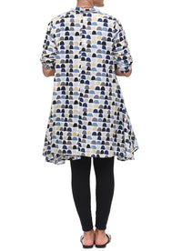 Tulip Clothing - Demi Button Down Tunic - blue - clothing - directbrandpartner