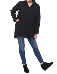 Tulip Clothing - Dorian Button Down Blouse - black - blouses - clothing