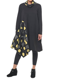 Tulip Clothing - Emaline Long Sleeve Dress - black - clothing - cotton - blend