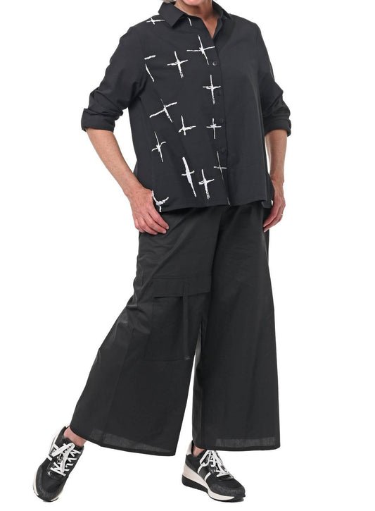 Tulip Clothing - Farrah Button Down Shirt - black - button - down - shirts - clothing