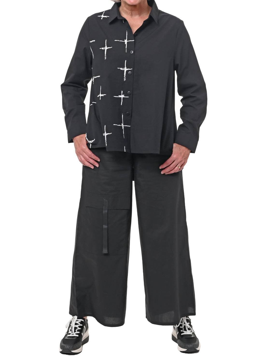 Tulip Clothing - Farrah Button Down Shirt - black - button - down - shirts - clothing