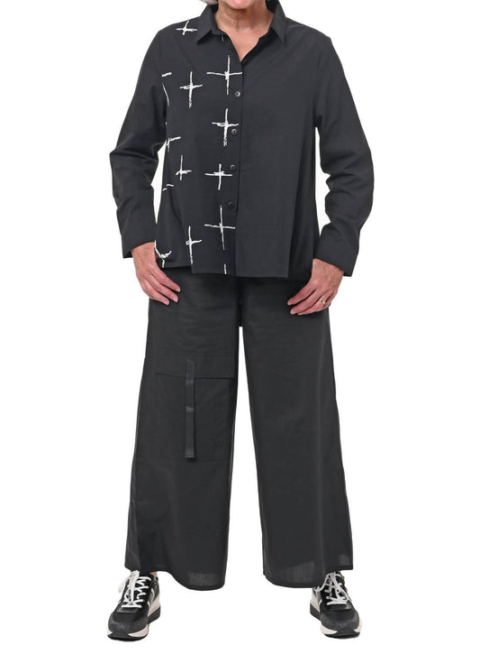 Tulip Clothing - Farrah Button Down Shirt - black - button - down - shirts - clothing