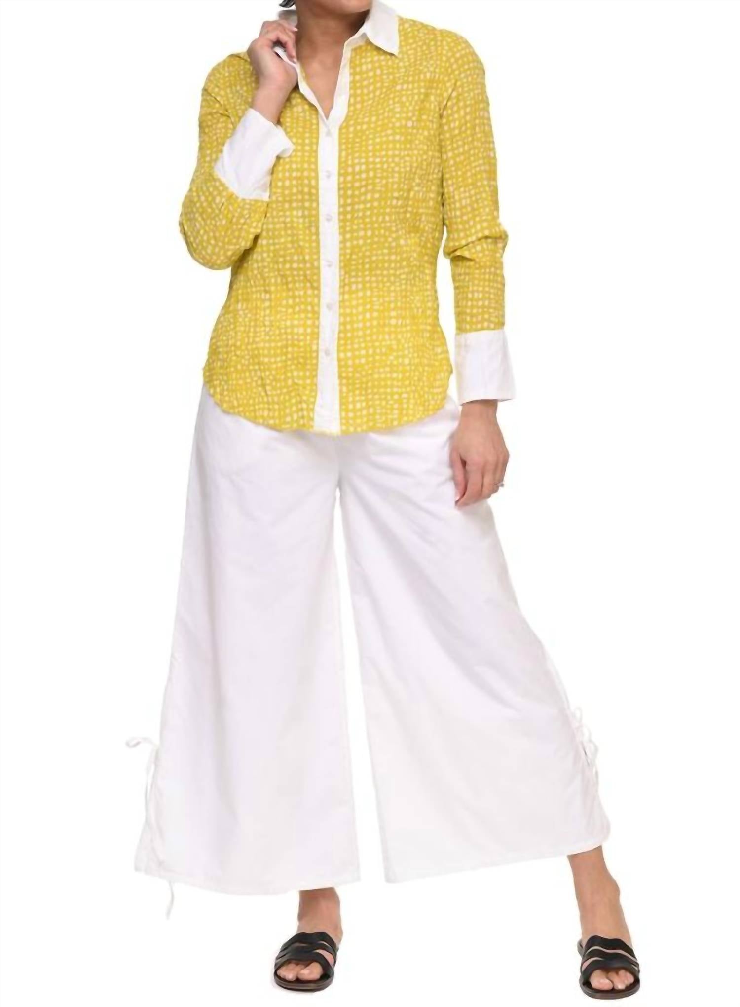 Tulip Clothing - Gretchen Button Down Blouse - blouses - clothing - cotton