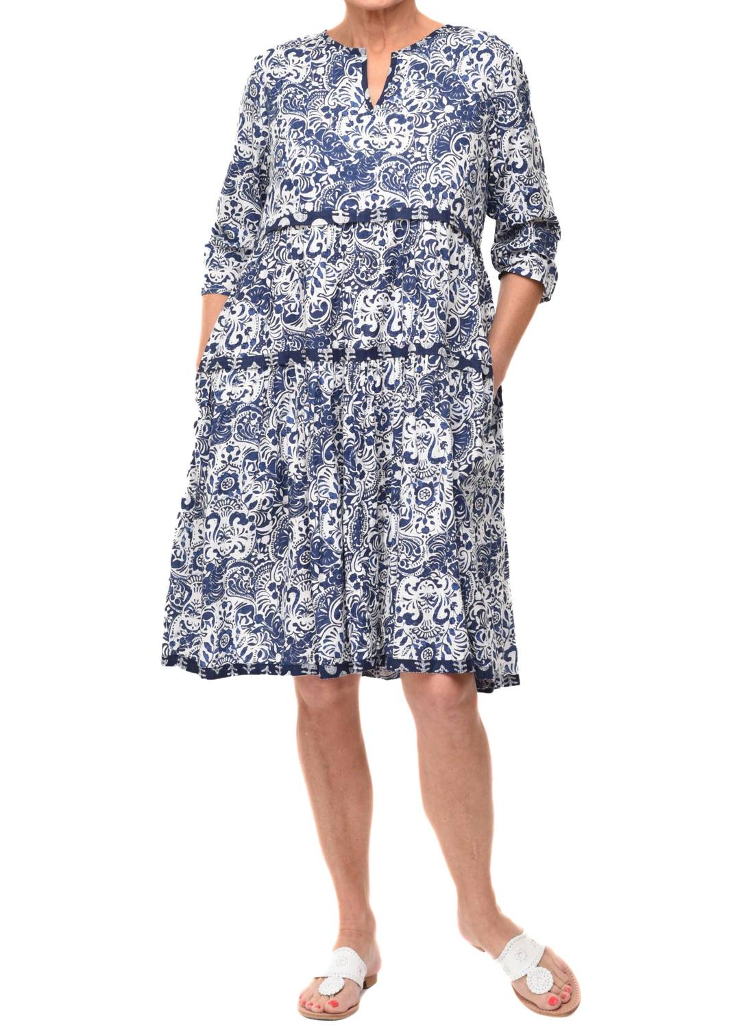 Tulip Clothing - Hayley Dress - blue - clothing - cotton