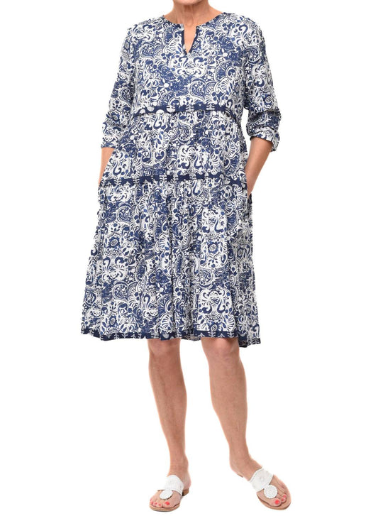 Tulip Clothing - Hayley Dress - blue - clothing - cotton