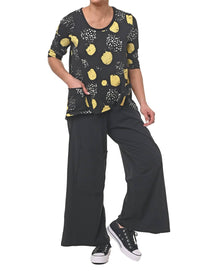 Tulip Clothing - Kelly Tunic - black - clothing - cotton - blend