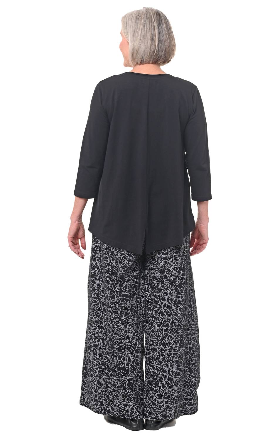 Tulip Clothing - Kelly Tunic - black - clothing - cotton - blend