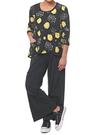 Tulip Clothing - Kelly Tunic - black - clothing - cotton - blend