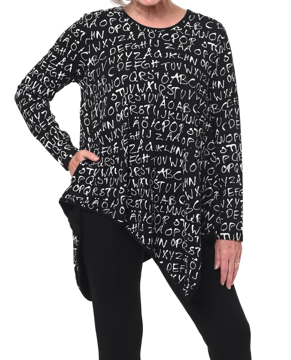 Tulip Clothing - Kinsley Tunic - black - clothing - cotton - blend