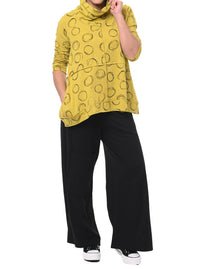 Tulip Clothing - Mazie Double-layer Cowl Neck Top