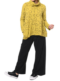Tulip Clothing - Mazie Double-layer Cowl Neck Top