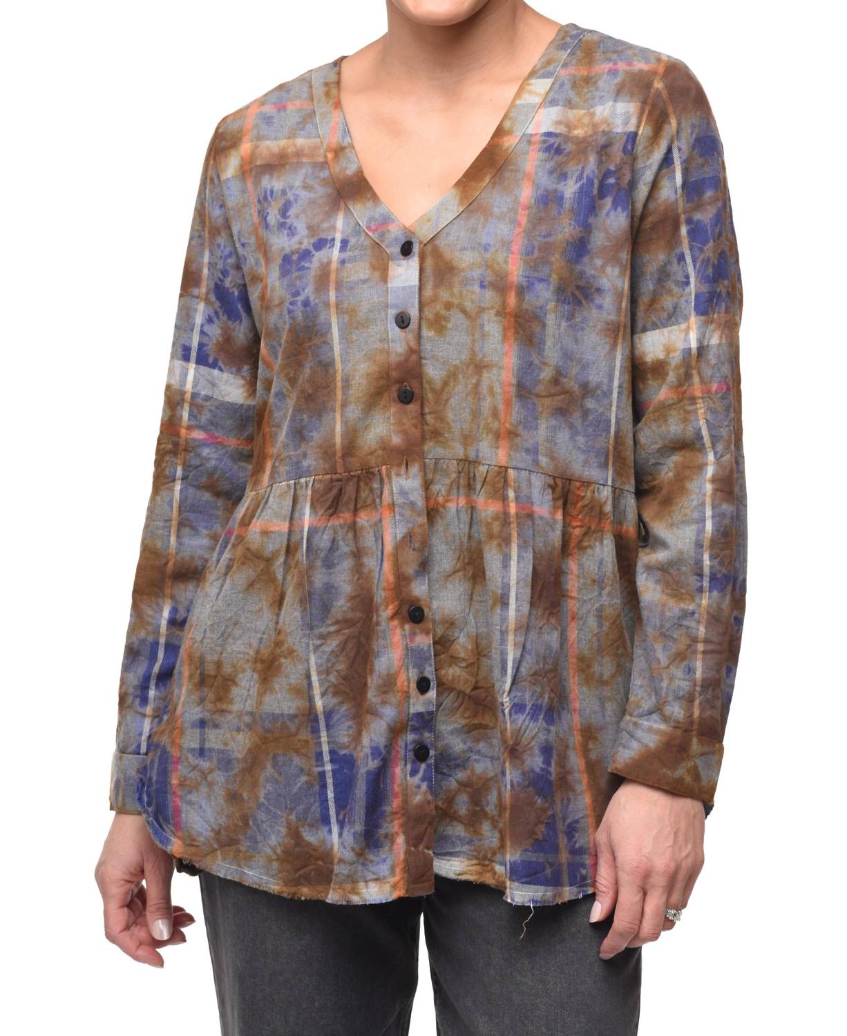 Tulip Clothing - Rosalinda Top - brown - clothing - cotton