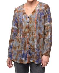 Tulip Clothing - Rosalinda Top - brown - clothing - cotton
