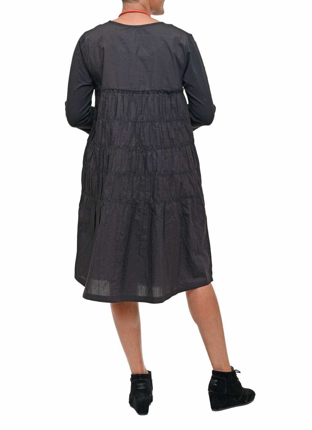 Tulip Clothing - Tabbie Dress - black - clothing - cotton - blend