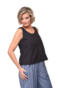 Tulip Clothing - Tristan Tank - black - clothing - cotton