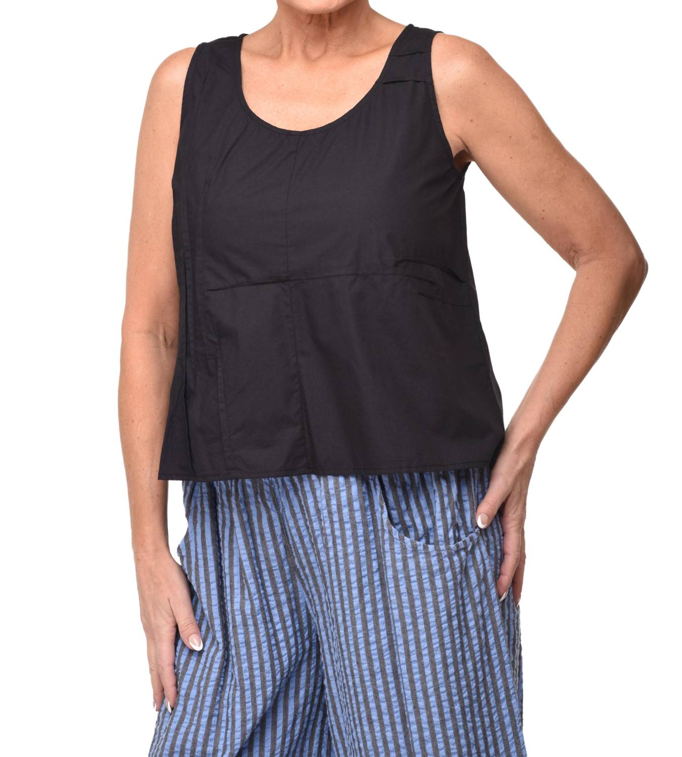 Tulip Clothing - Tristan Tank - black - clothing - cotton