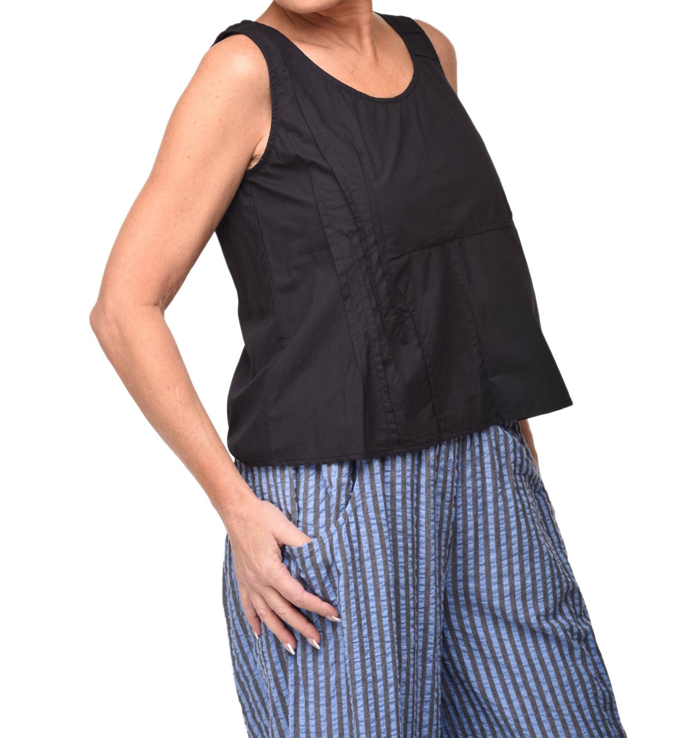 Tulip Clothing - Tristan Tank - black - clothing - cotton